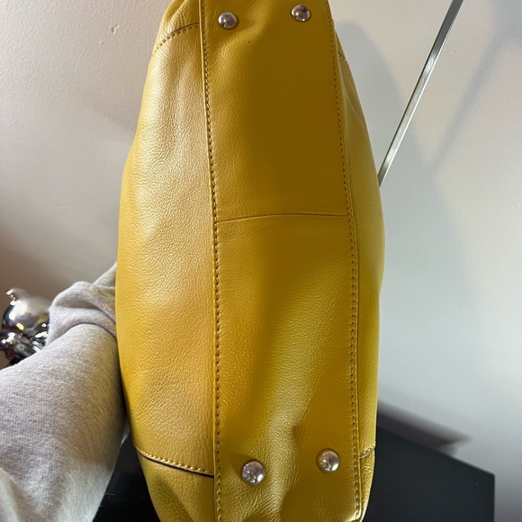 b. makowsky Vibrant Yellow Hobo Bag - Picture 7 of 14